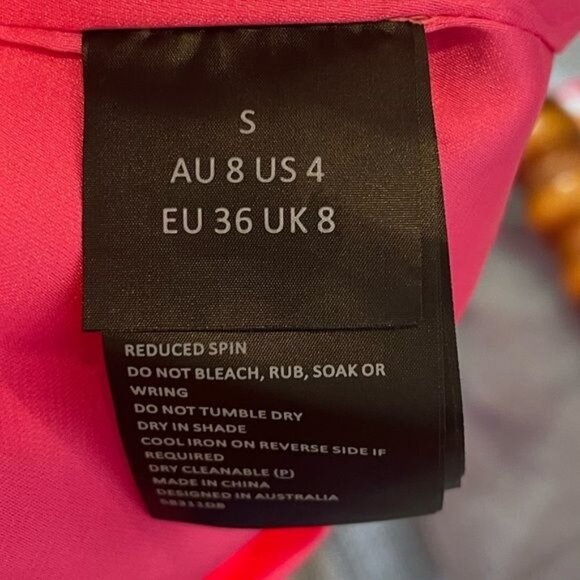 Bardot Fitted Corset Midi Dress Lili Pink Size 4 NWT - Picture 15 of 16